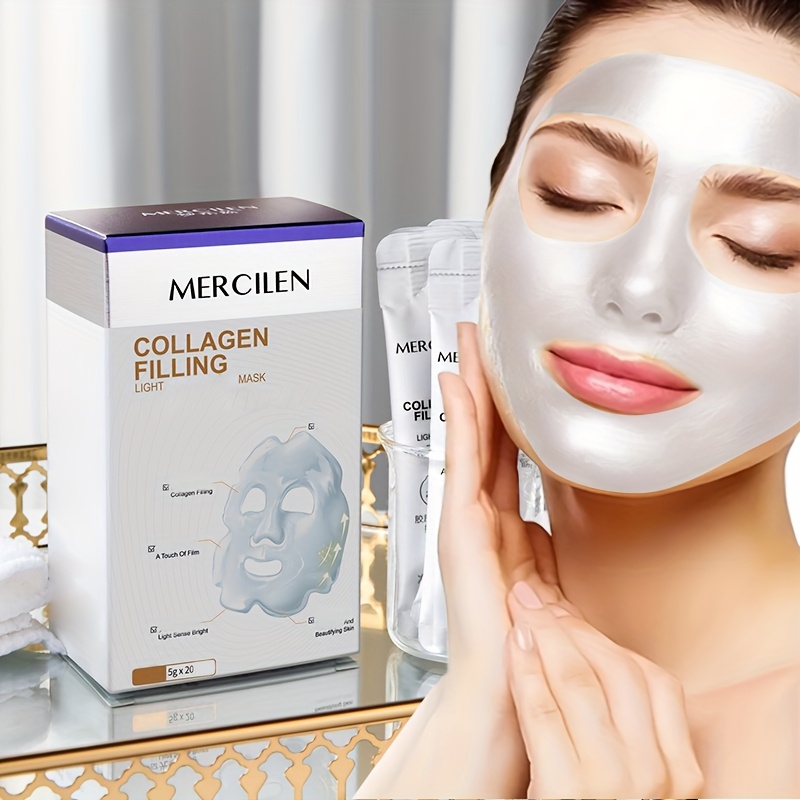 Bentonite Clay Mask - 20 шт. Mercilen коллагеновые пилинговые маски