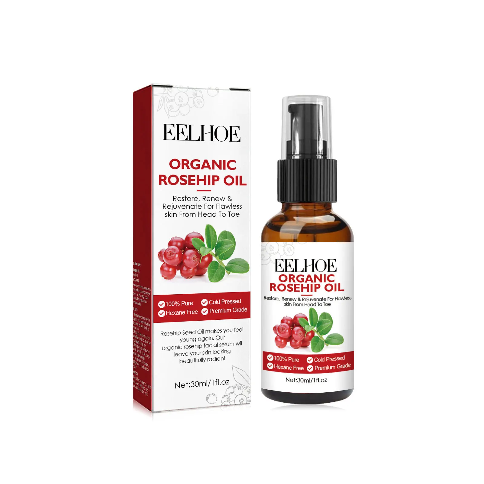 Face Oil Rosehip - 30 мл сыворотка для лица с