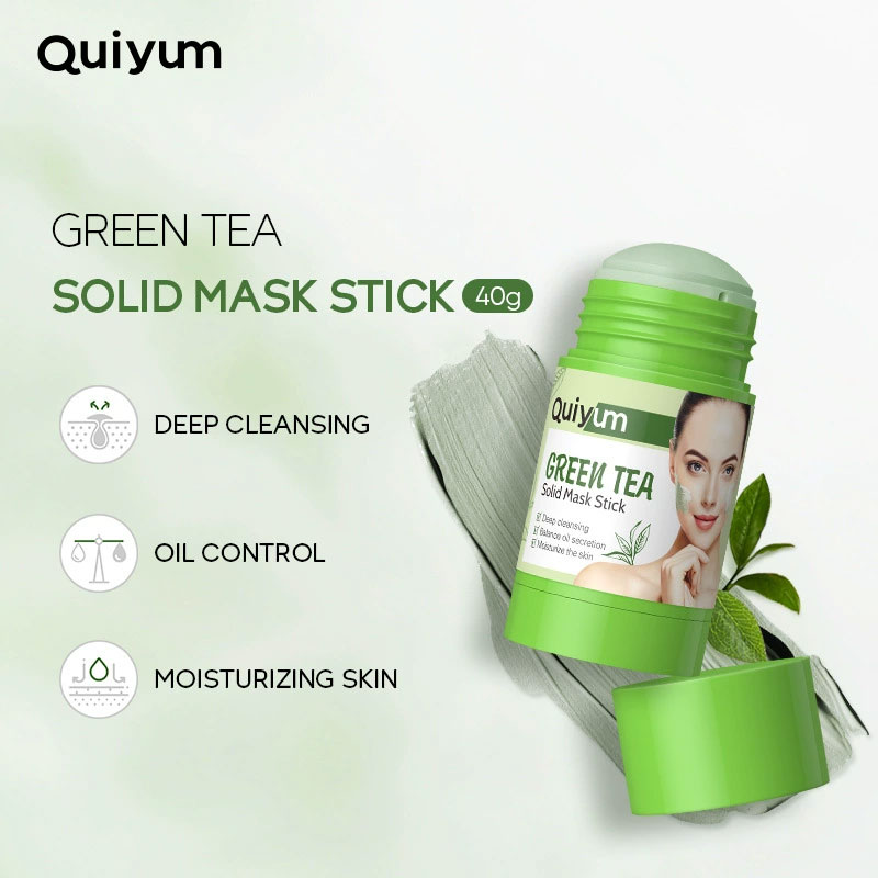 Mud Mask Kaolin - Зеленый чай для лица, глубокая очистка,