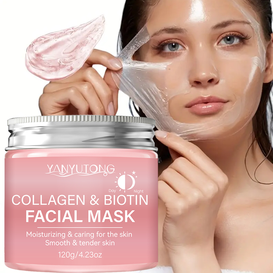 Bentonite Clay Mask - Коллагеновая пилинг-маска, биотинная коллагеновая маска для
