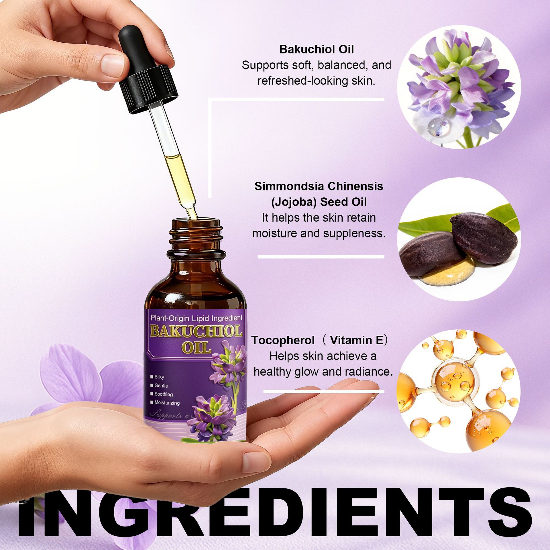 Антивозрастное масло для лица  – обзор и цена Bakuchiol Retinol Alternative