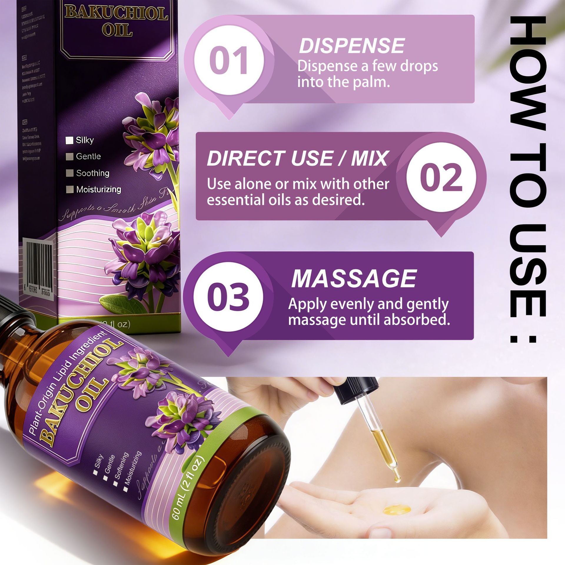 Антивозрастное масло для лица  – обзор и цена Bakuchiol Retinol Alternative