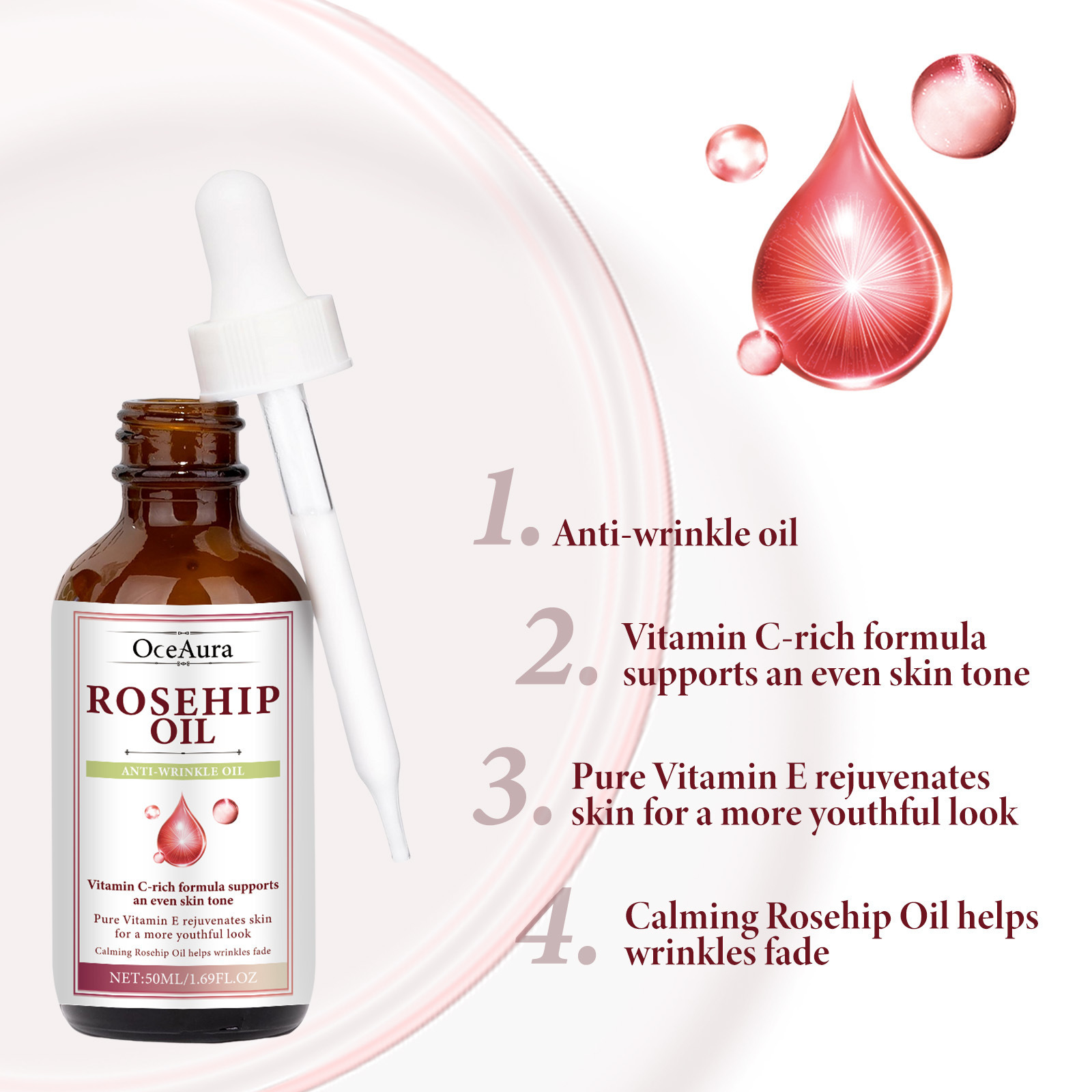 Сыворотка-эссенция для лица с  – обзор и цена Face Oil Rosehip
